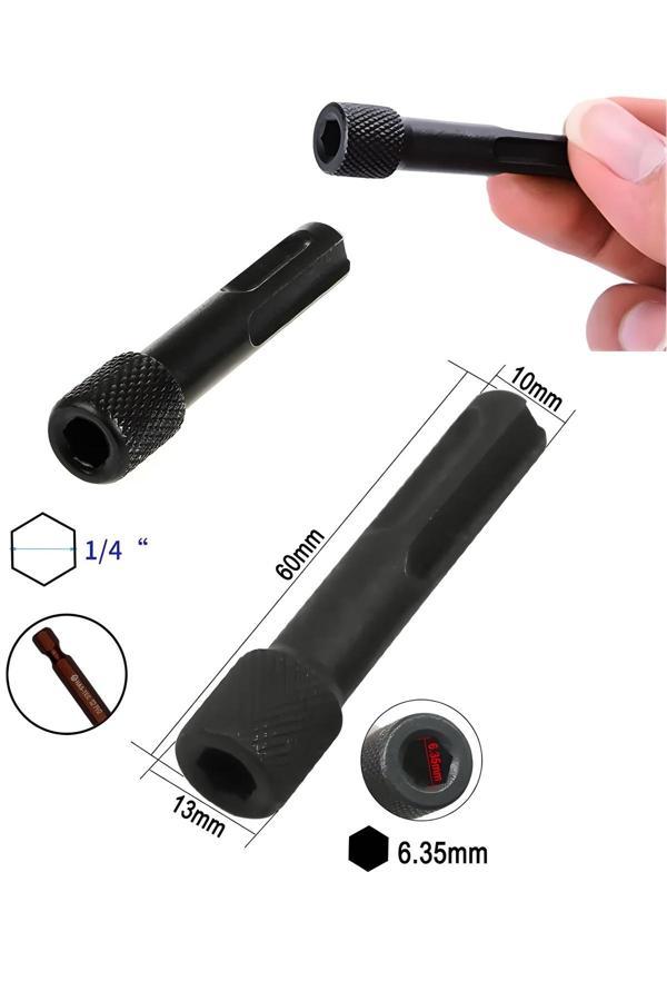 Has-Tec Sds Bits Uç Dönüştürücü Adaptör | Vidalama Uçlarıyla Uyumlu Dönüştürücü - Image 1
