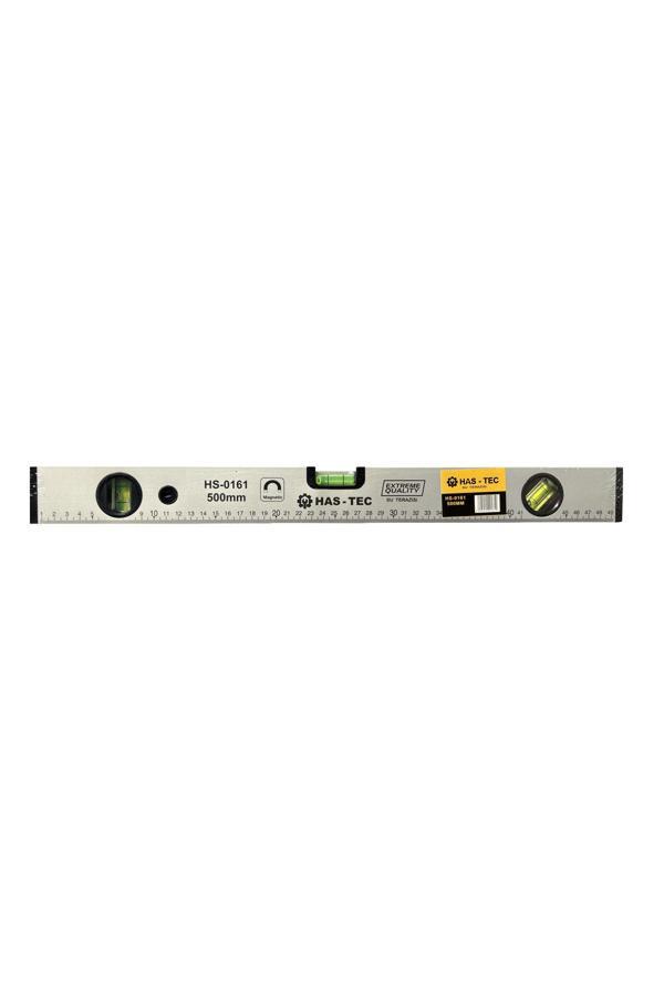 Has-Tec Mıknatıslı Su Terazisi 500 Mm | Alüminyum Gövde 3 Ölçüm Penceresi | Hs-0161 - Image 1