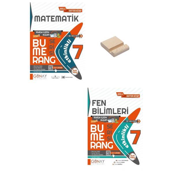 7. Sınıf Bumerang Etkinlikli Matematik ve Fen Bilimleri Kitabı + Telefon Standı - Günay Yayınları - Image 1