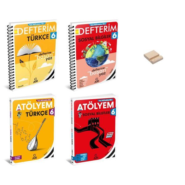 6. Sınıf Türkçe Sosyal Defterim ve Türkçe Sosyal Atölyem 4'lü Set - Arı Yayıncılık - Image 1