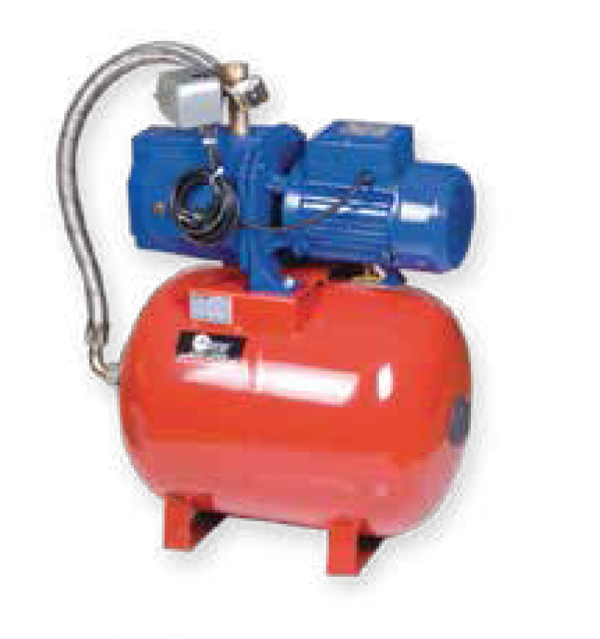 Water Sound JET200 AUTO 50lt Yatık Tanklı Hidrofor 2hp - Image 1