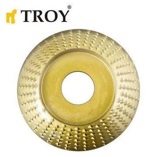 TROY 25072 Avuç Taşlamalar için Konik Ahşap Törpü Diski - Image 1