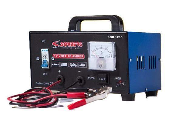 Soyberg S1218 Akü Şarj Cihazı 12V 18Ah - Image 1