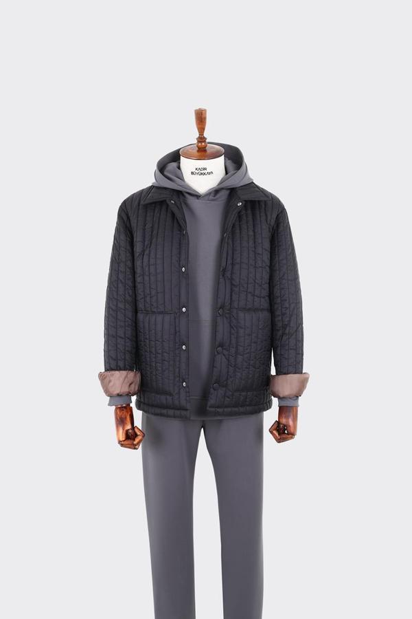 Günlük Kullanıma Uygun Modern Erkek Şişme Mont-GKW5241W - Image 1