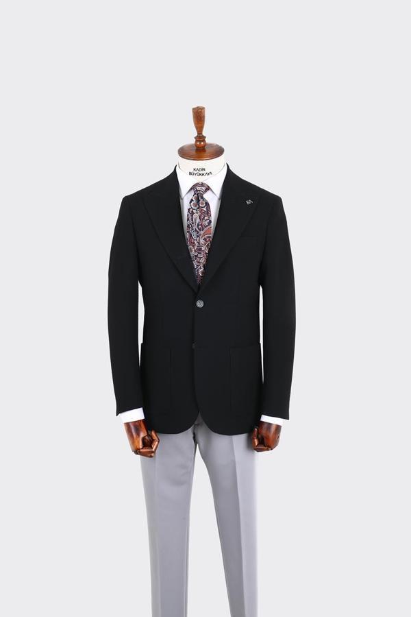 Kırlangıç Yaka Erkek Ceket-KAX5111S - Image 1