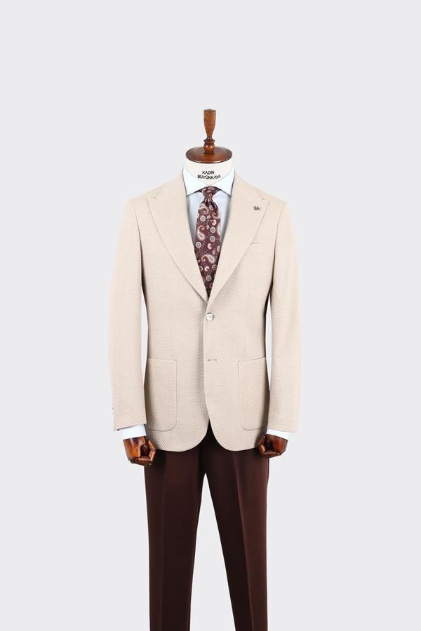 Kırlangıç Yaka Erkek Ceket-KAX5111S - Image 1