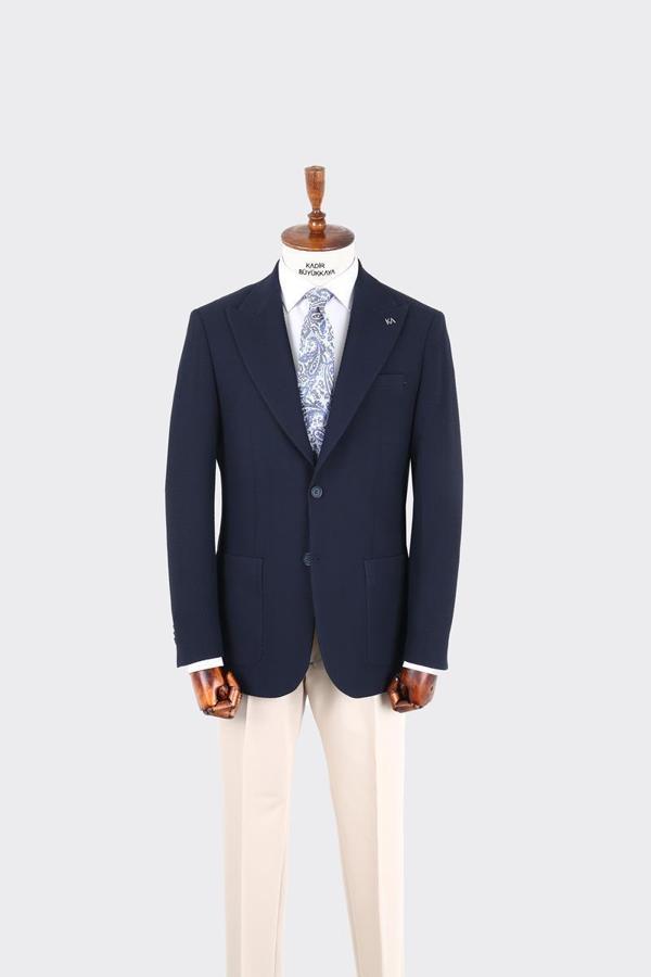 Kırlangıç Yaka Erkek Ceket-KAX5111S - Image 1