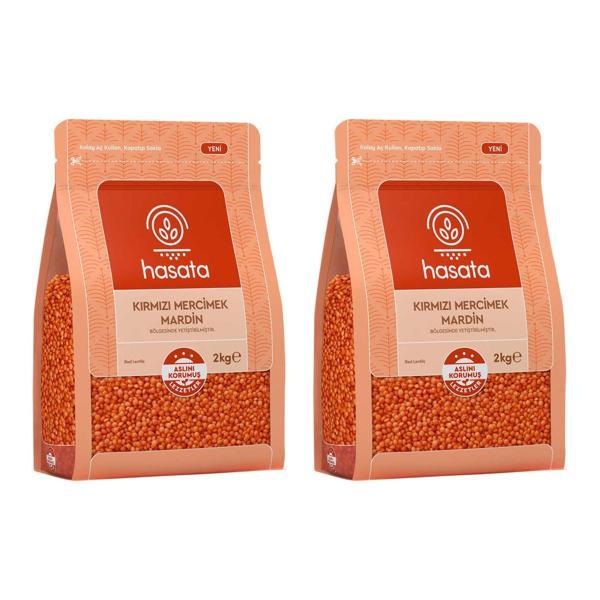 Hasata Kırmızı Mercimek Mardin 2 kg x 2 Adet - Image 1