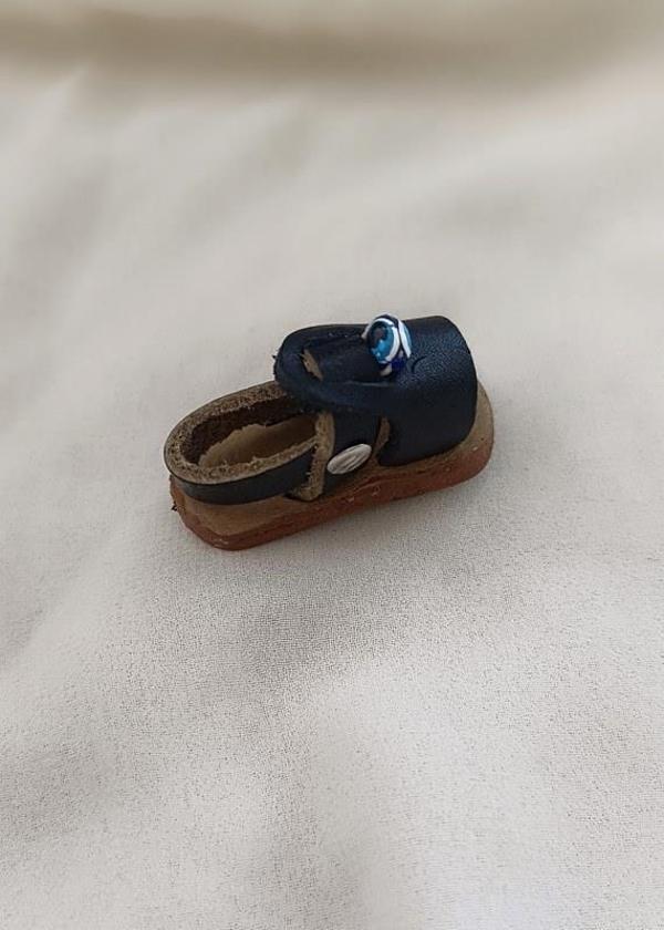 Magnet Deri Sandalet Terlik Mıknatıslı Magnet Buzdolabı Süsü - Image 1