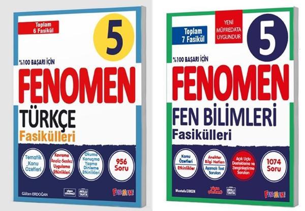 Fenomen Okul 2025 5. Sınıf Türkçe + Fen Bilimleri Fasikül Seti 2 Kitap Güncel Müfredat - Image 1