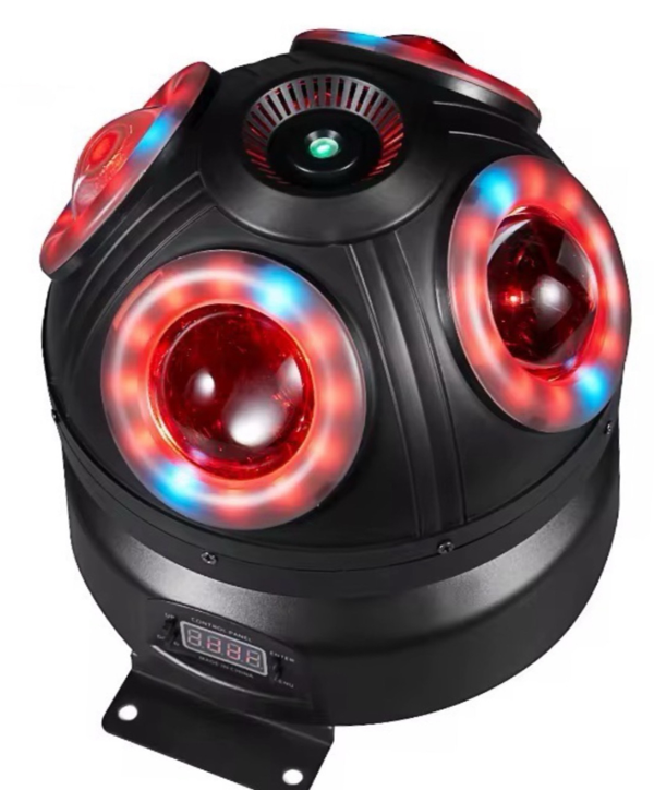DJ PRO DİSCO BALL 4X10 WATT LED 4IN1 BEAM-STROBE-LAZER ROBOT IŞIK - Image 1