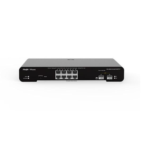 Ruijie Reyee RG-NBS3100-8GT2SFP-P 8 Port Gigabit PoE 2 Port Gigabit SFP L2 Yönetilebilir Switch - Image 1