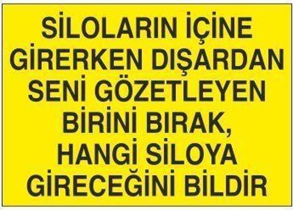 Technopa Silo Kuralı Uyarı Levhası - Image 1