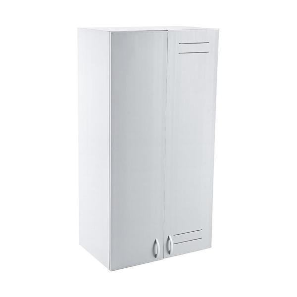 Omnipazar CLK-629 Plastik Kombi Kabini Dolabı 2 Kapaklı Beyaz  - Image 1