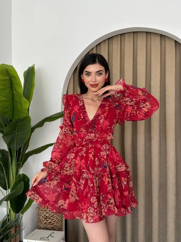 Avellino Sırt Dekolteli Elbise - Image 1