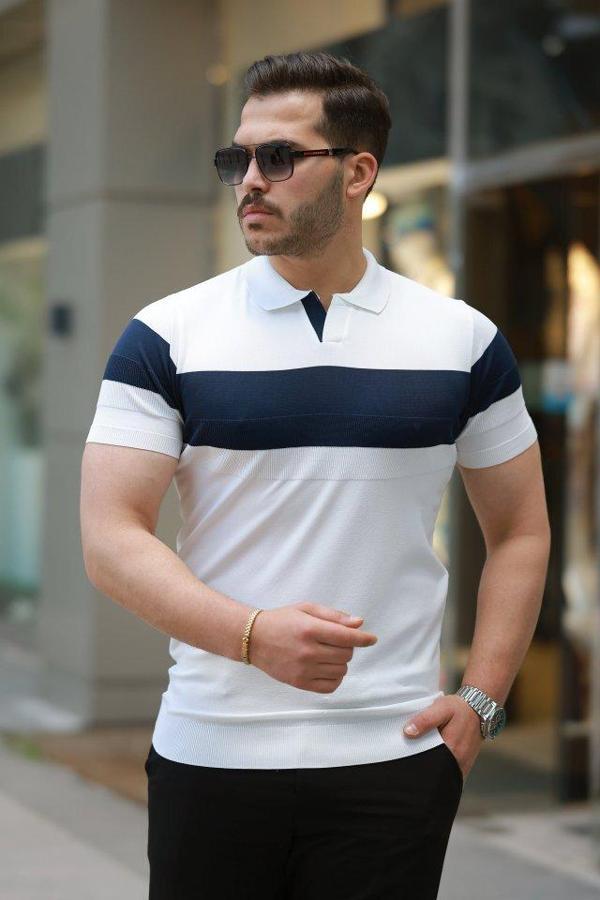 Erkek Yakalı Kısa Kollu Tişört - Image 1