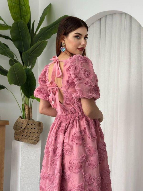 Wear Sırt Bağlama Detaylı Elbise - Image 1