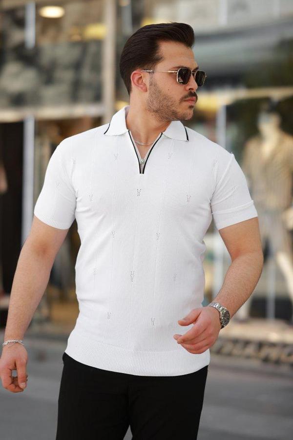 Erkek Yakalı Kısa Kollu T-shirt - Image 1