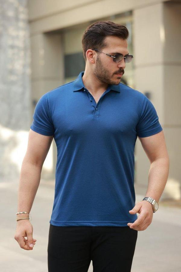 Erkek Yakalı Kısa Kollu Tişört - Image 1