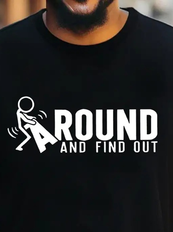 Erkek Around Baskılı Süprem T-shirt - Image 1