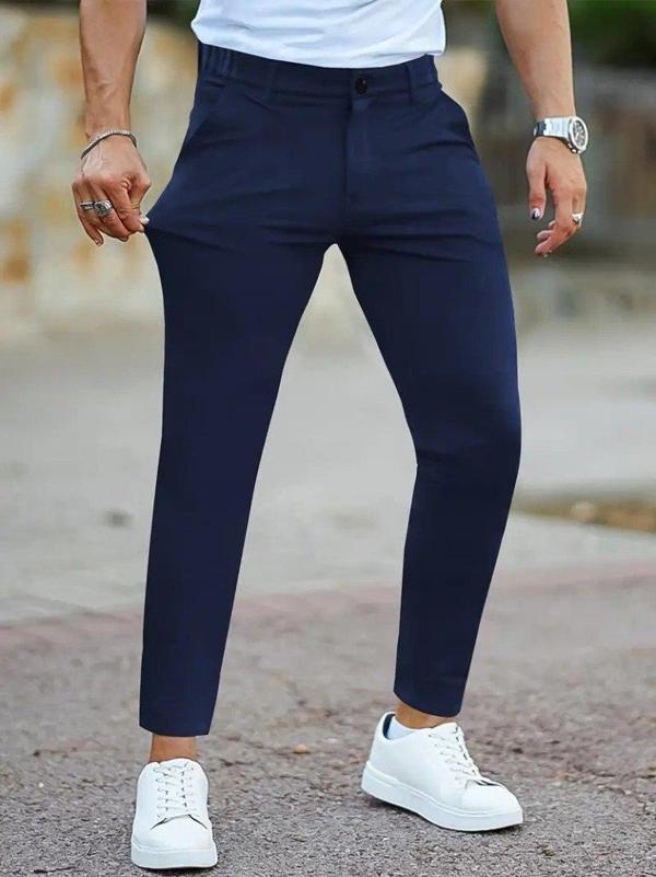 Erkek Cepli Slimfit Atlas Pantolon - Image 1