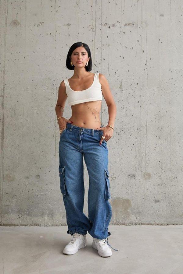 Mavi Yan Cepli Jeans Pantolon - Image 1
