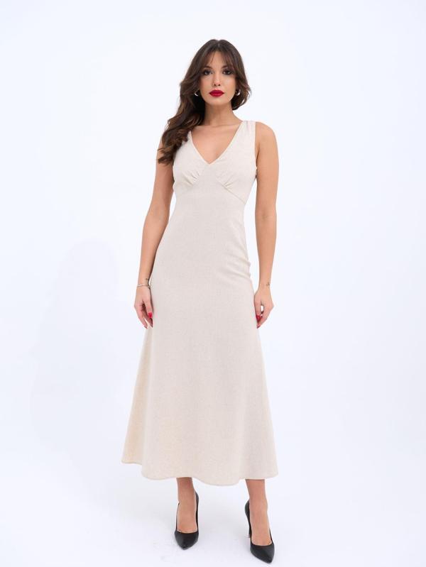 7124 ELBİSE-BEJ - Image 1