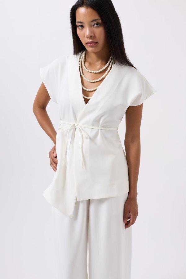 Bağcık Detay Yelek - Image 1