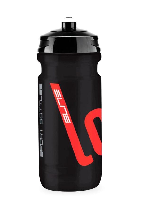 Elite Loli Bisiklet Plastik Matara, Koku Yapmayan İtalyan Bisiklet Suluğu ELITE 600ml Matara Siyah - Image 1