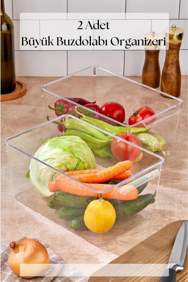 2 Li Buzdolabı Organizeri & Buzdolabı Düzenleyici 6 lt - Image 1