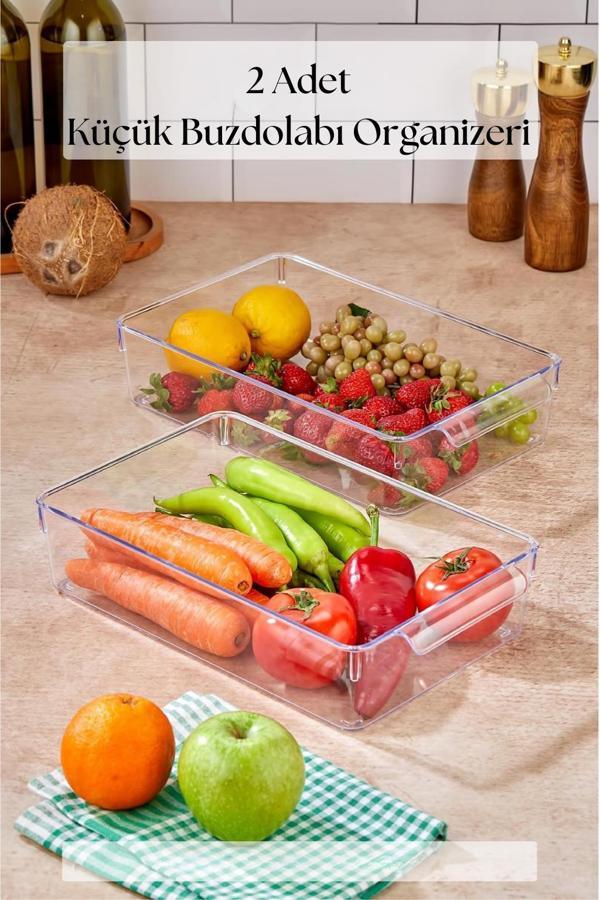 2 Li Buzdolabı Organizeri & Buzdolabı Düzenleyici 3 lt - Image 1