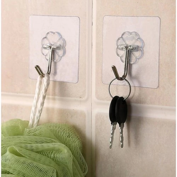 Kendinden Yapışkanlı Şeffaf Askı 5 Li Set - Image 1