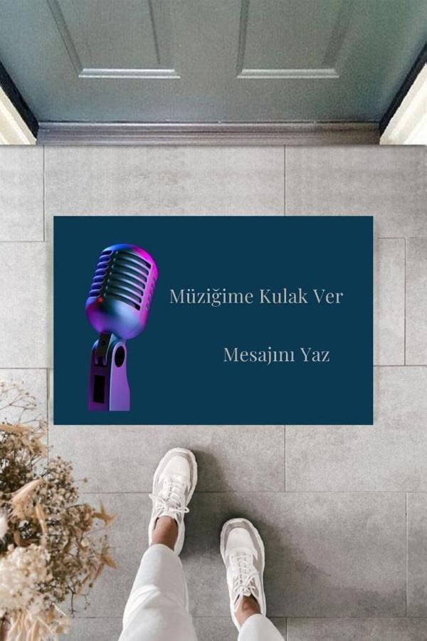 Dijital Baskı Kişiye Özel İç Kapı Dekorasyon Paspas  PS11205 - Image 1