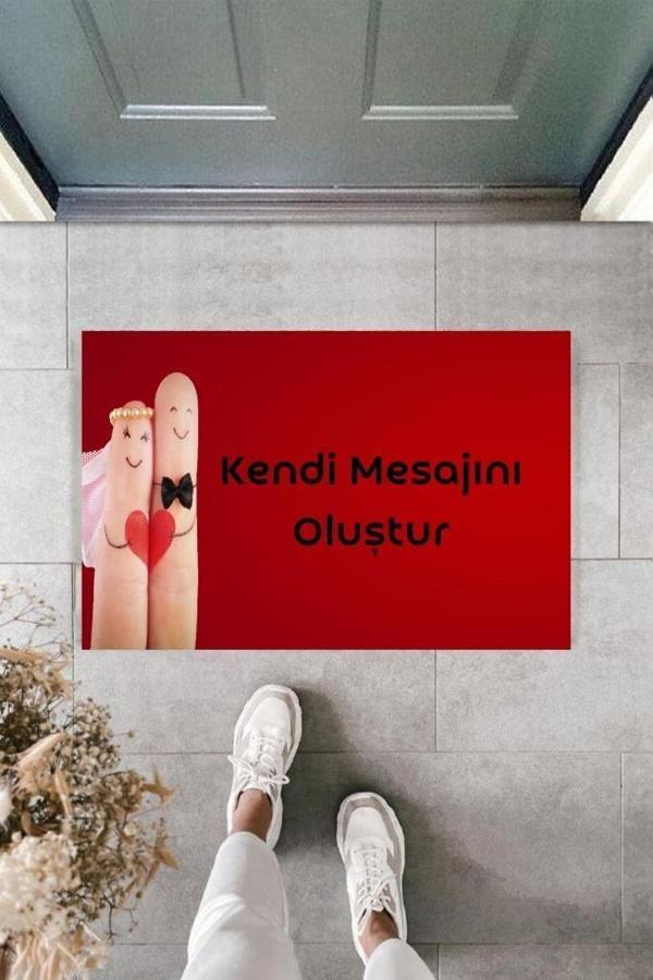 Dijital Baskı Kişiye Özel İç Kapı Dekorasyon Paspas  PS11211 - Image 1