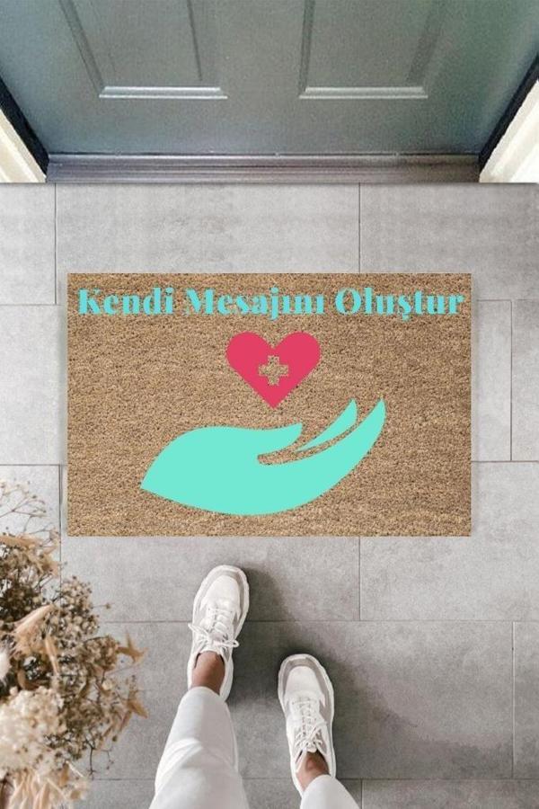 Dijital Baskı Kişiye Özel İç Kapı Dekorasyon Paspas  PS11213 - Image 1