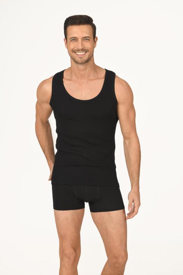 3 Adet Nbb Erkek Ribana Askılı Atlet 712 - Image 1