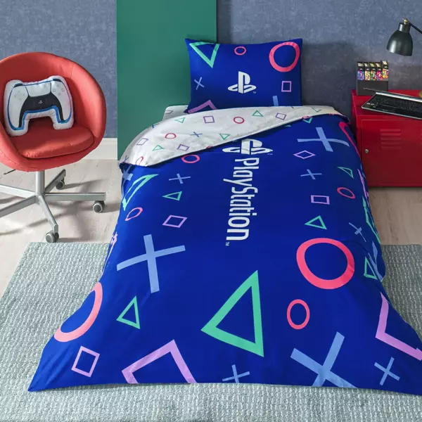 Taç Lisanslı Playstation Tek Kişilik Pamuk Nevresim Takımı 100 - Image 1
