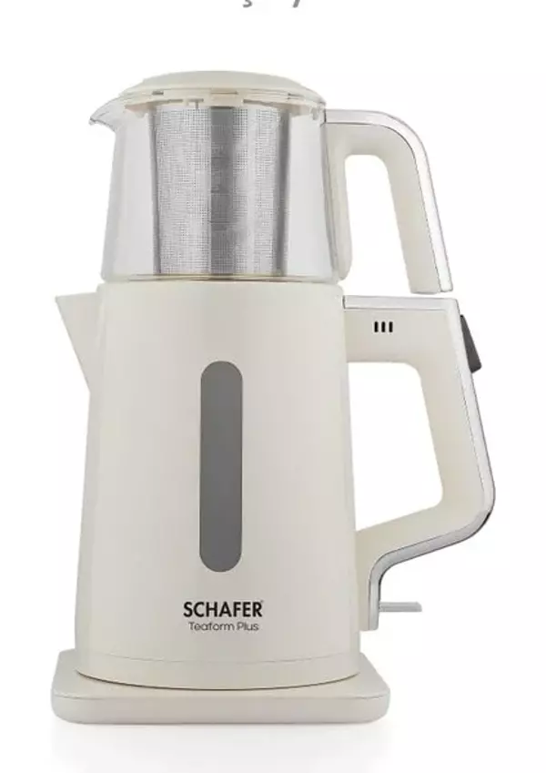 Schafer Teaform Plus 2200 W Çelik Bej Çay Makinesi - Image 1