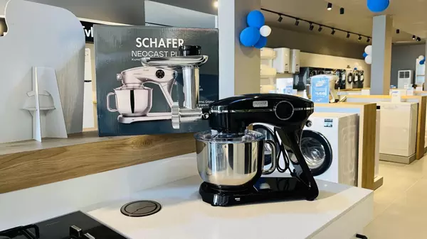 Schafer NeoCast Plus Kıyma Aparatlı Dijital Döküm Stand Mikser-Siyah - Image 1