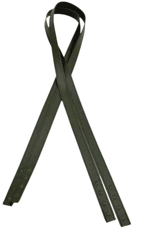 Angel Çanta Aksesuar Slim Model 70x1.2 cm Suni Deri Haki Yeşil Renk Çift Çanta Sapı - Image 1