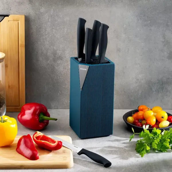 Schafer Solide Bıçak Seti 6 Parça-Yeşil - Image 1