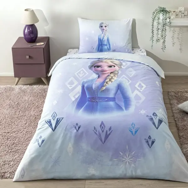 Taç Lisanslı Disney Frozen Diamond Tek Kişilik Pamuk Nevresim Takımı - Image 1