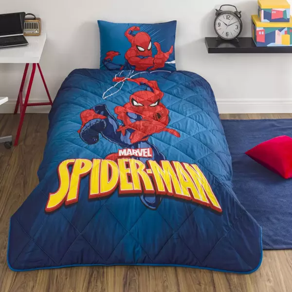 Taç Lisanslı Spiderman Classical Tek Kişilik Pamuk Yorgan Seti - Image 1