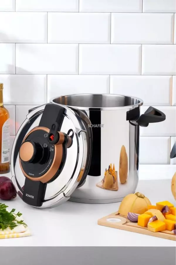 Schafer Optima Düdüklü Tencere 11 Lt Siyah-Bakır - Image 1