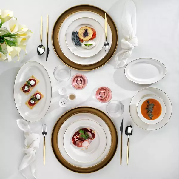 Schafer Mandy Yemek Takımı 56 Parça-Gold - Image 1
