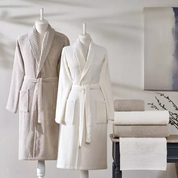 TAÇ BLAZE PURE COTTON AİLE 6'LI SET EKRU-VİZON - Image 1