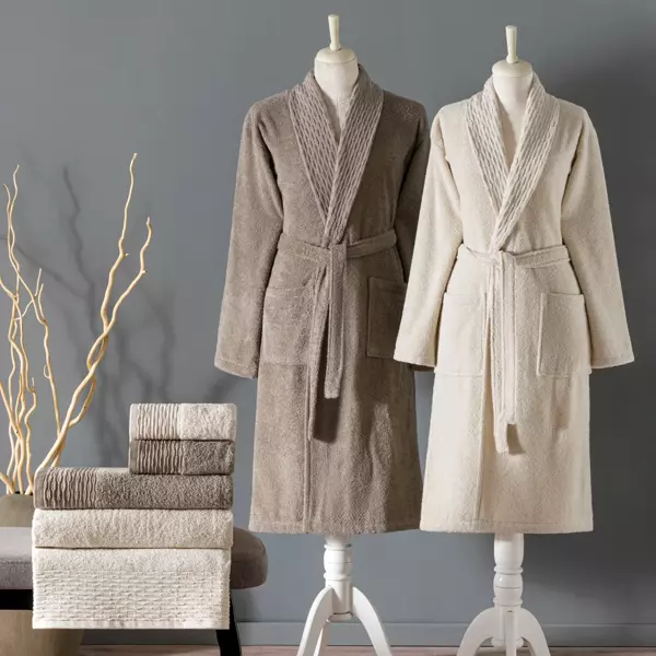 TAÇ BLAZE PURE COTTON AİLE 6'LI SET BEJ- KAHVE - Image 1
