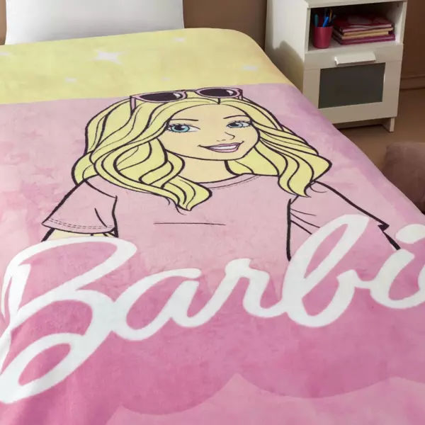 TAÇ LİSANSLI BARBIE MALIBU BATTANİYE TEK KİŞİLİK - Image 1