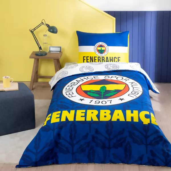 TAÇ LİSANSLI FENERBAHÇE PALAMUT TEK KİŞİLİK NEVRESİM TAKIMI - Image 1