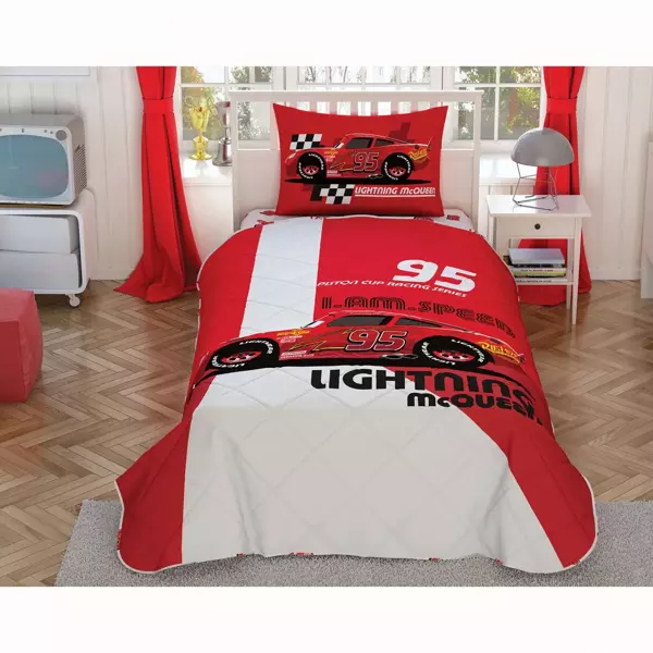 TAÇ DİSNEY CARS SPEED LİSANSLI YORGAN SETİ - Image 1